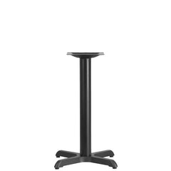 22'' x 22'' Restaurant Table X-Base with 3'' Dia. Table Height Column