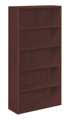 10500 Series Bookcase | 5 Shelves | 36"W x 13-1/8"D x 71"H | Mahogany Finish