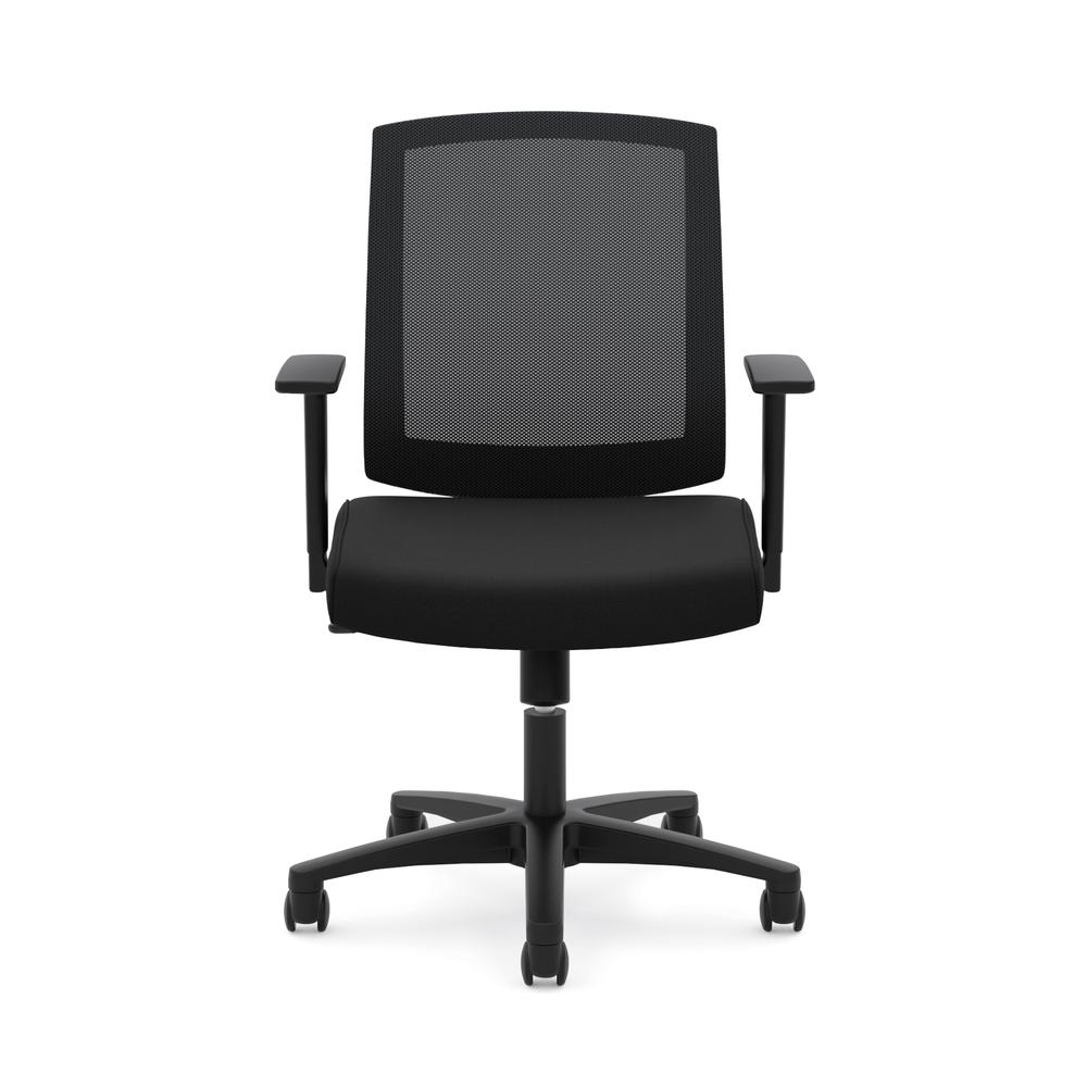 HON Torch Mesh Task Chair - Mid-Back Office Chair,  Black  (HVL511)