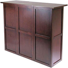 Winsome Newport 40.16 x 50 x 17.87-Inch Wood Expandable Counter Wine Bar, Antique Walnut (94350)