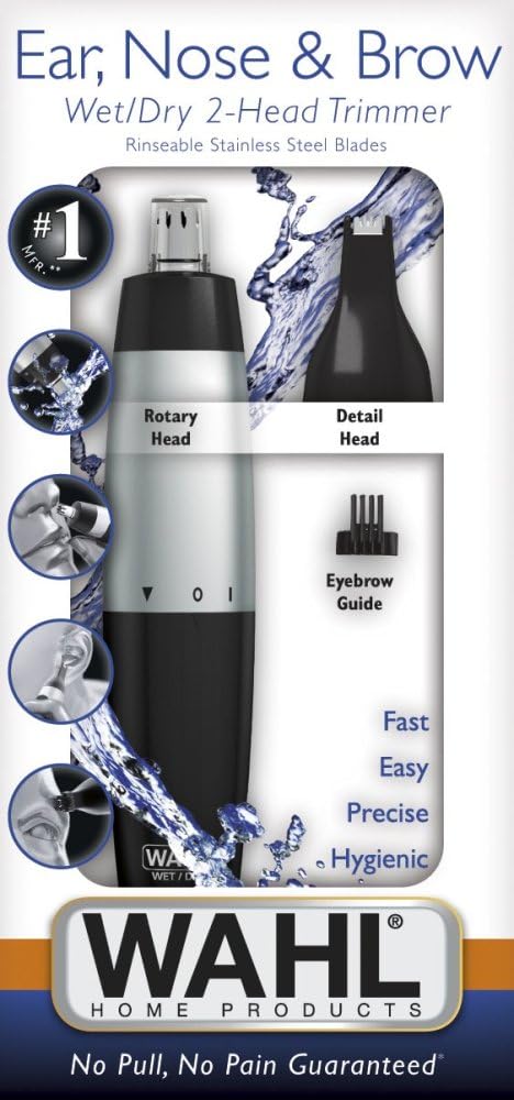 Click image to open expanded view Wahl 5560-2101 Ear Nose and Brow Wet/Dry Head Trimmer