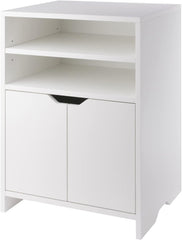 Winsome Wood Nova Storage Cabinet, 1-Drawer with Open Shelf, White