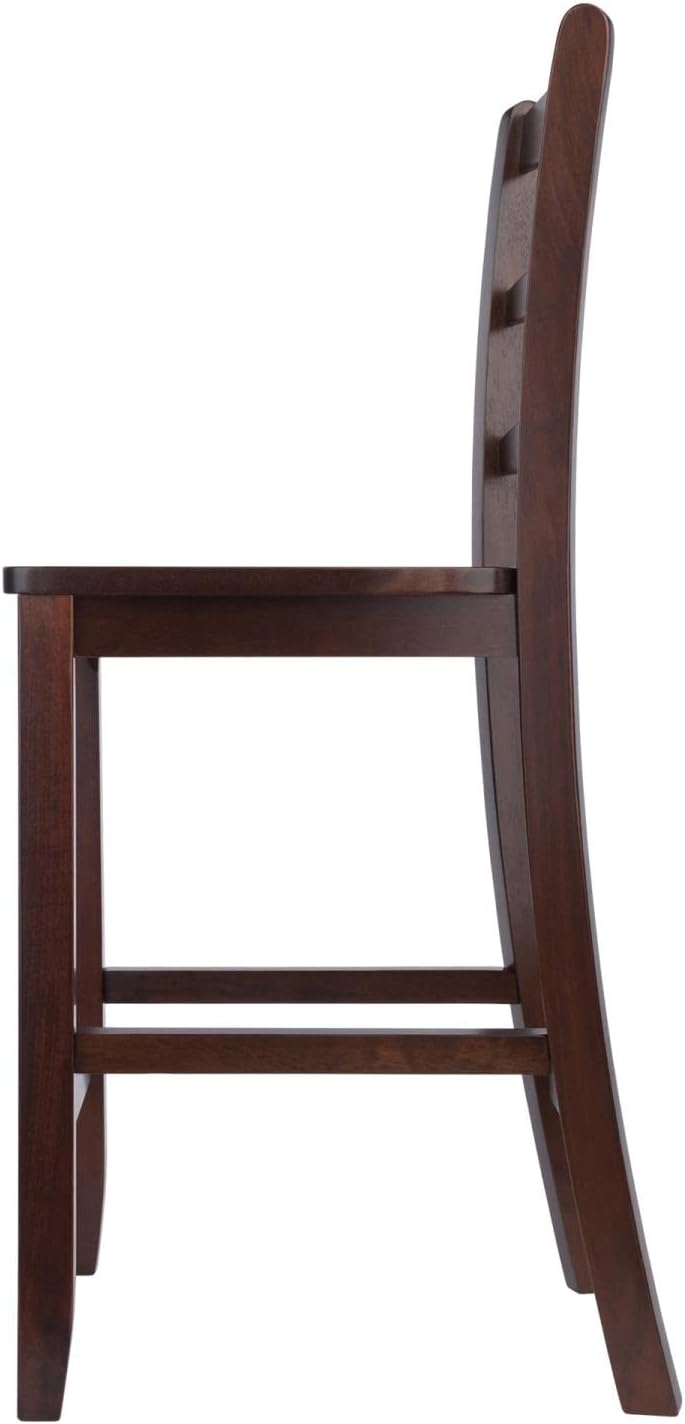 Winsome Benjamin Stool, 24", Antique Walnut