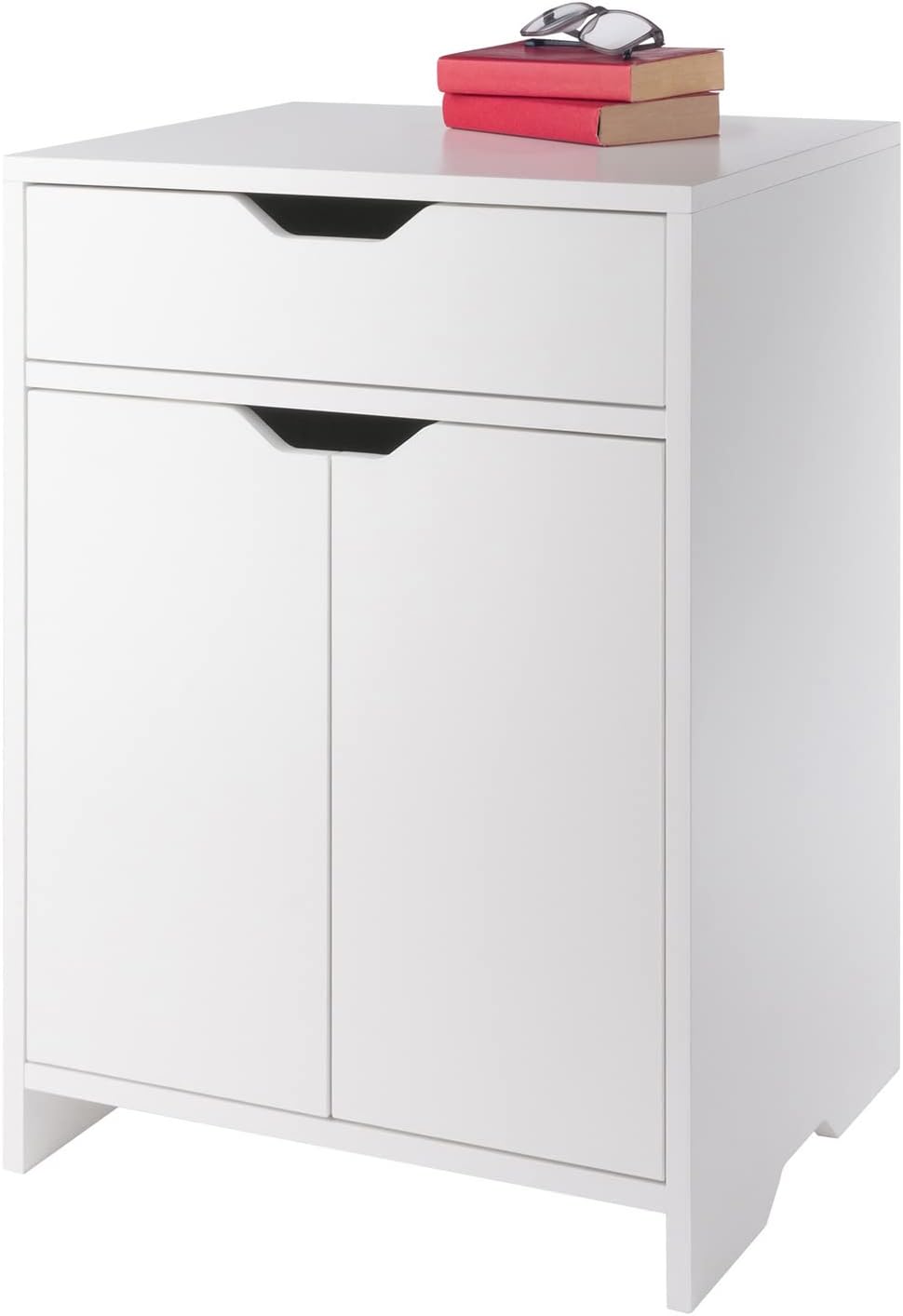 Winsome Wood Nova Storage Cabinet, 1-Drawer, White