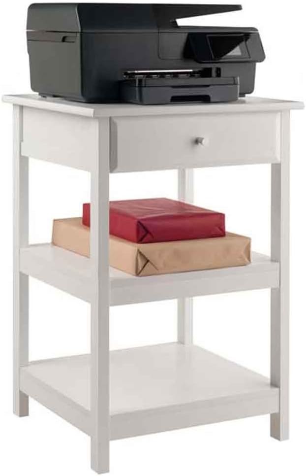 Winsome Delta Printer Stand White Home Office 20.87x20.24x30.71