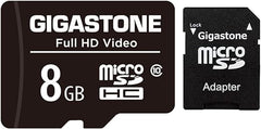 Gigastone GS-2IN1C1008G-R 8-GB Class 10 UHS-1 microSDHC Card and SD Adapter