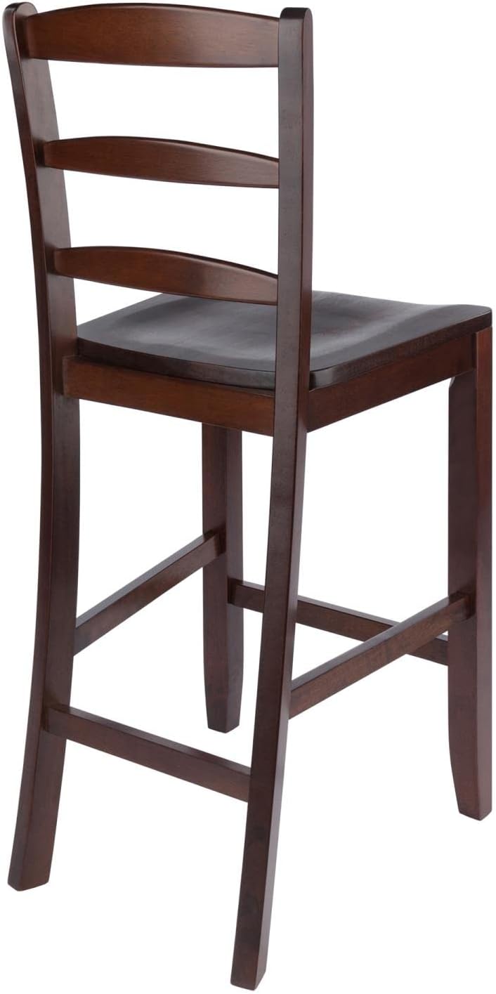 Winsome Benjamin Stool, 24", Antique Walnut