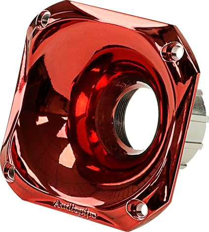 Audiopipe Eye Candy APH-3535-Red High Frequency Horn for Driver, Screw On (Red, 3.5 Inch)