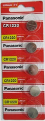 Panasonic Lithium 3V Batteries Size CR1220 (Pack of 5)