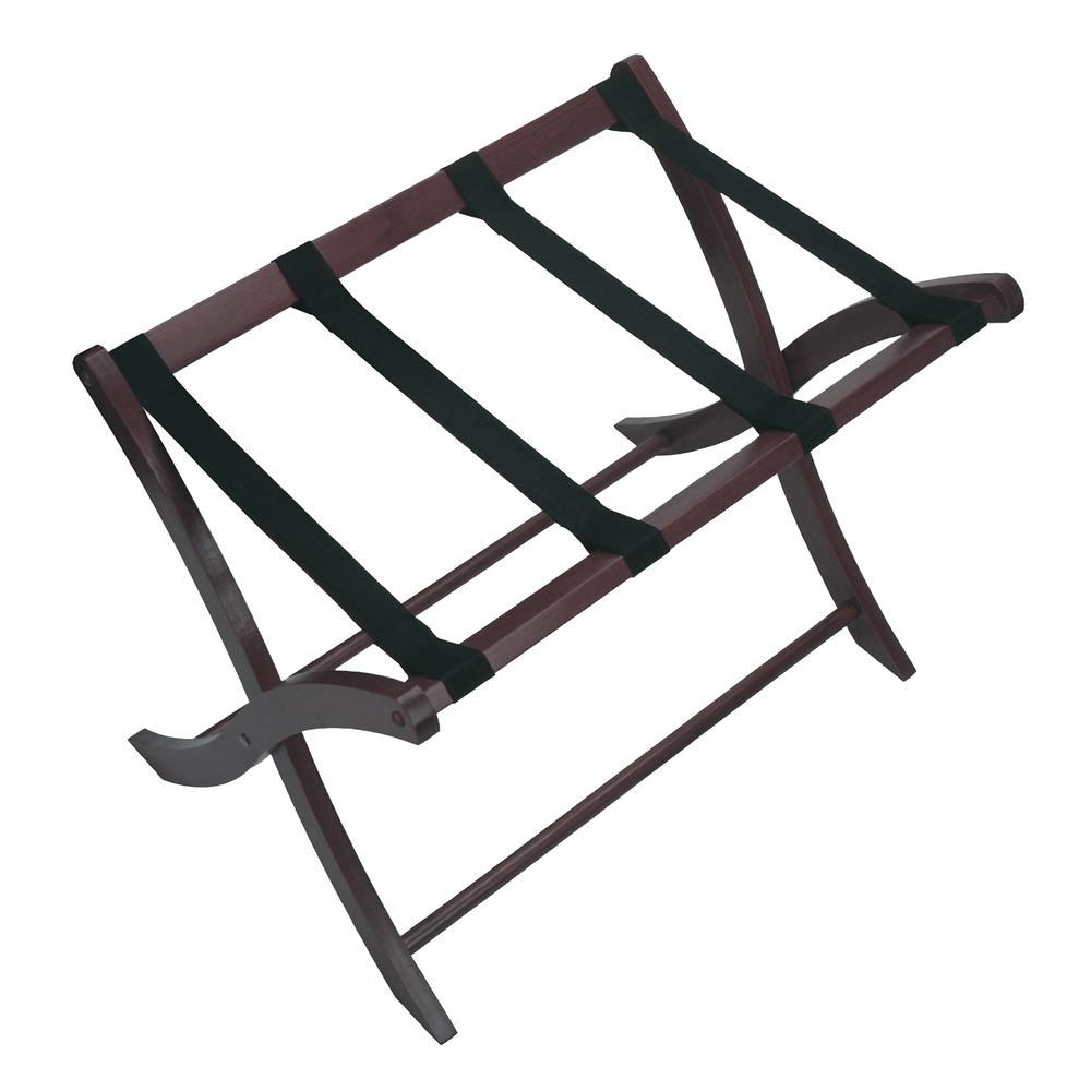 Scarlett Luggage Rack Espresso, 26.5 x 18.7 x 20, Dark Espresso