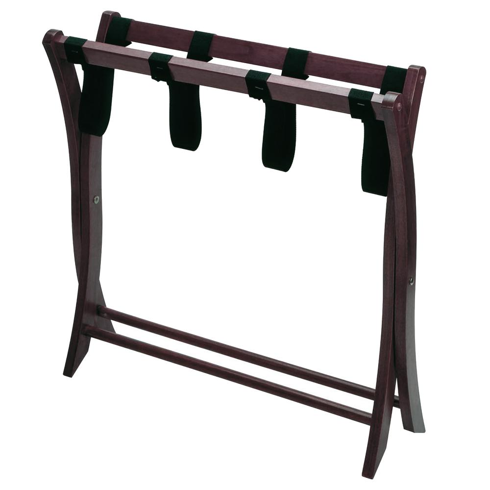 Scarlett Luggage Rack Espresso, 26.5 x 18.7 x 20, Dark Espresso