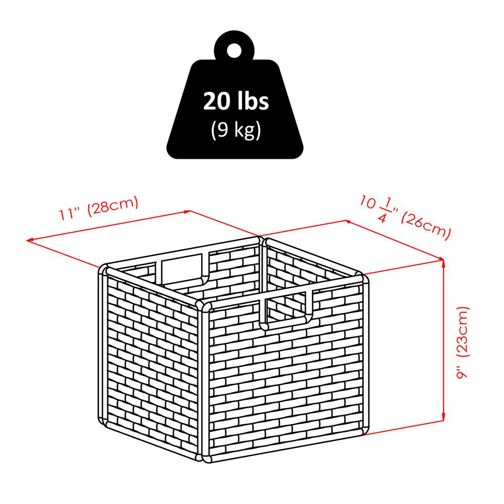 Leo 7pc Shelf and Baskets; one shelf, 6 small baskets; 3 cartons