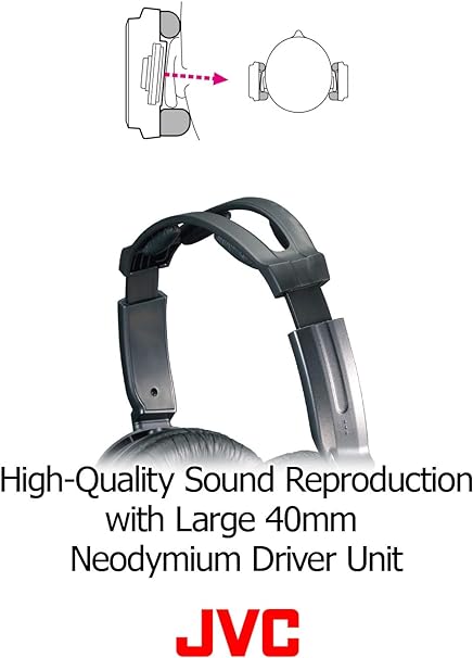 JVC HARX500 Full-Size Headphones (Silver)