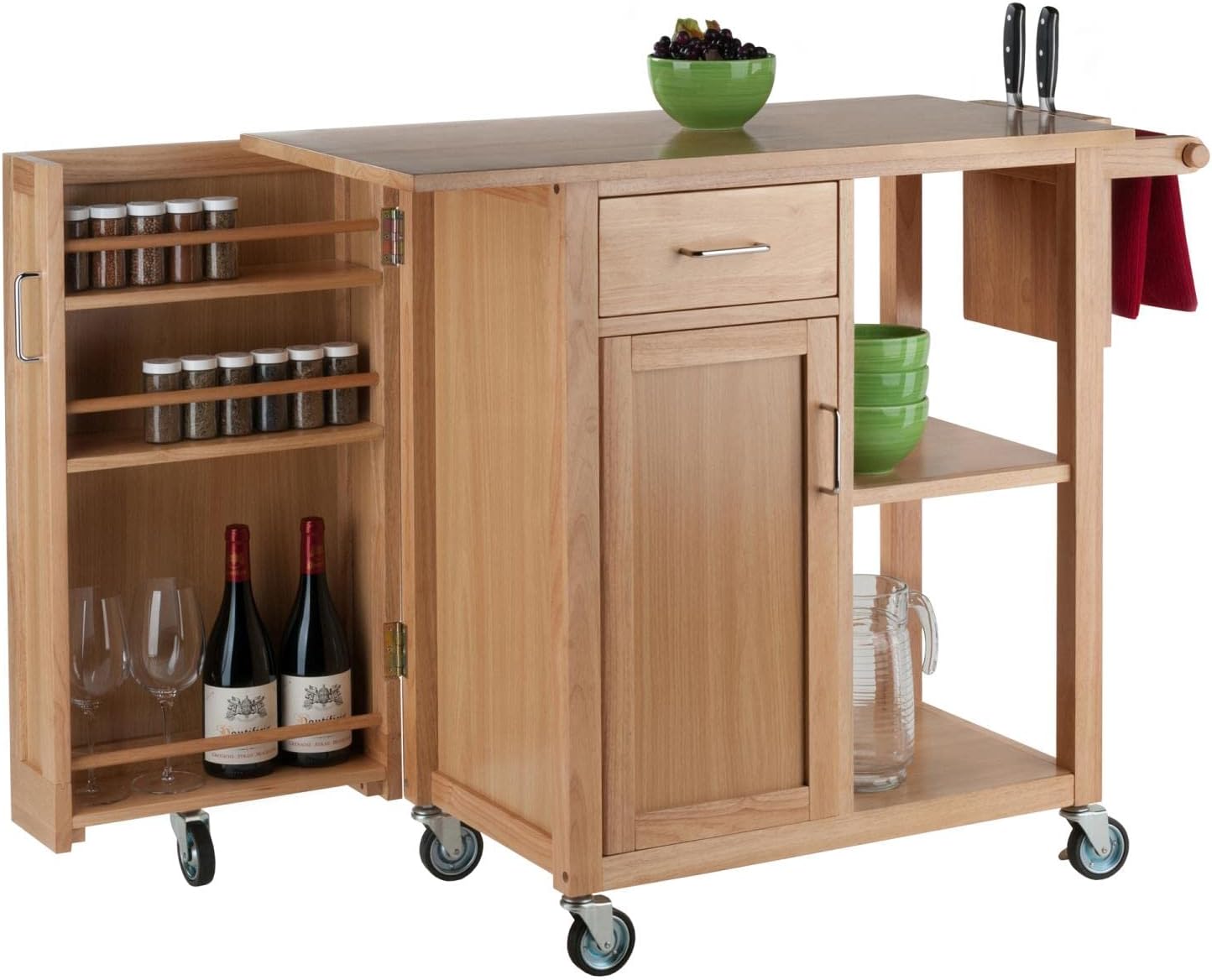 Winsome 89443 Douglas Cart Kitchen, Natural 42.52x18.98x35.35