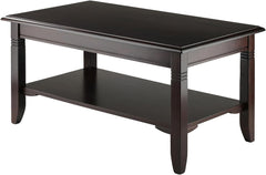 Winsome Nolan 18.03-inch x 37-inch x 21.02-inch Composite Wood Coffee Table, Cappuccino (40237)