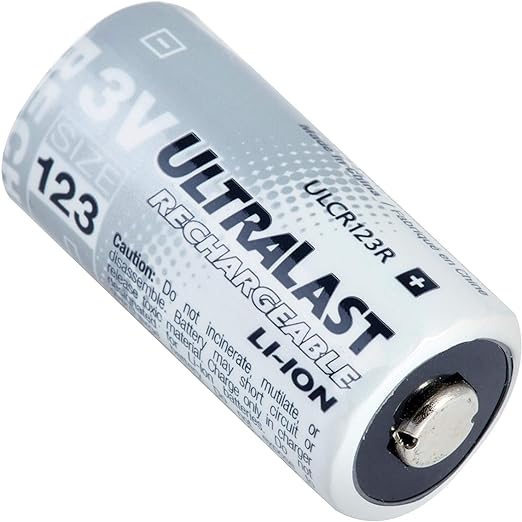 Ultralast ULCR1213R1 CR123 Rechargeable Replacement Battery