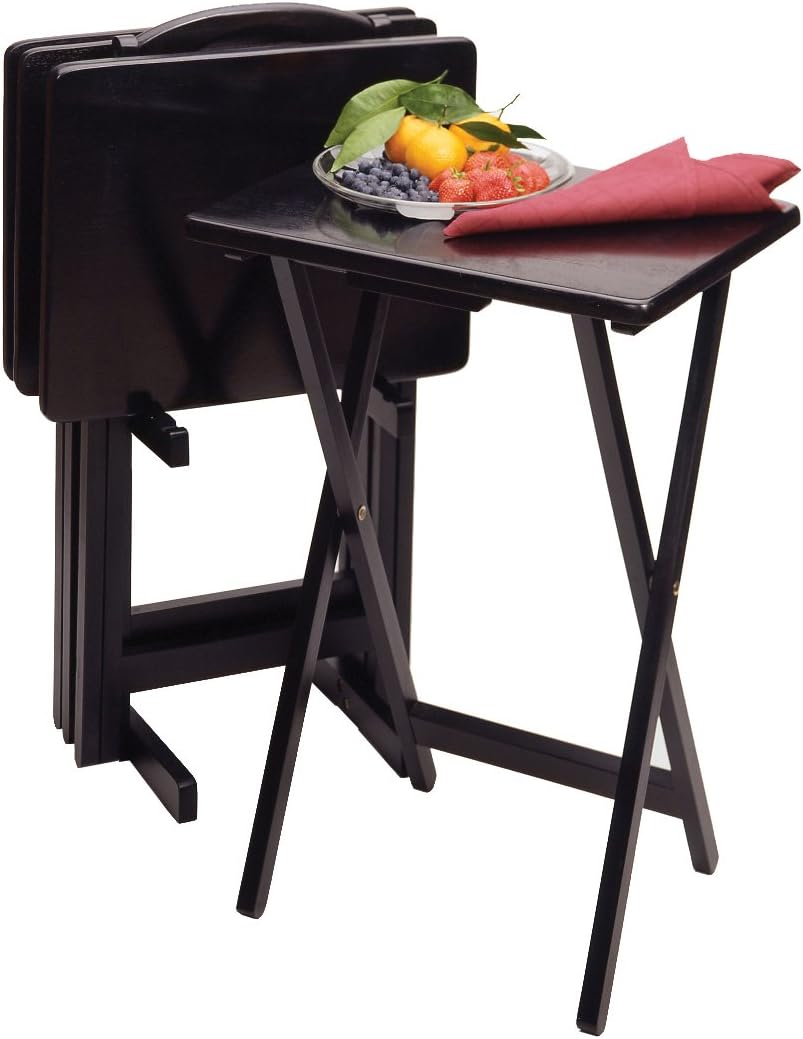 Winsome Alex TV Tables, Black