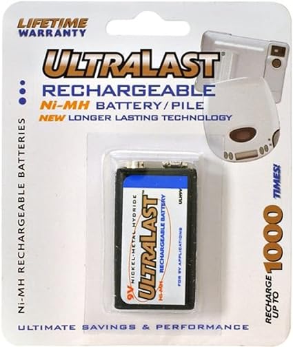 Ultralast UL9V UL9V 9-Volt Rechargeable Replacement Battery