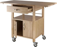 Winsome Wood Drop-Leaf Kitchen Cart