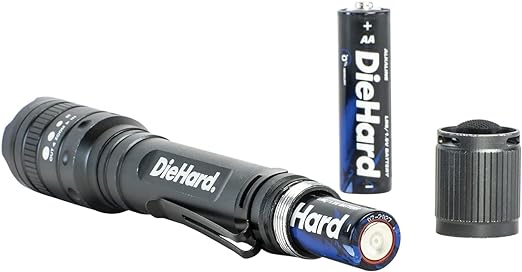 DieHard 41-6647 270-Lumen Aluminum Twist-Focus Flashlight