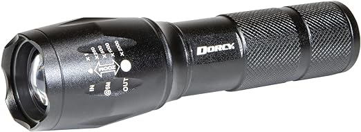 Dorcy 41-4379 200-Lumen Ultra HD Aluminum LED Rechargeable Flashlight with Power Bank