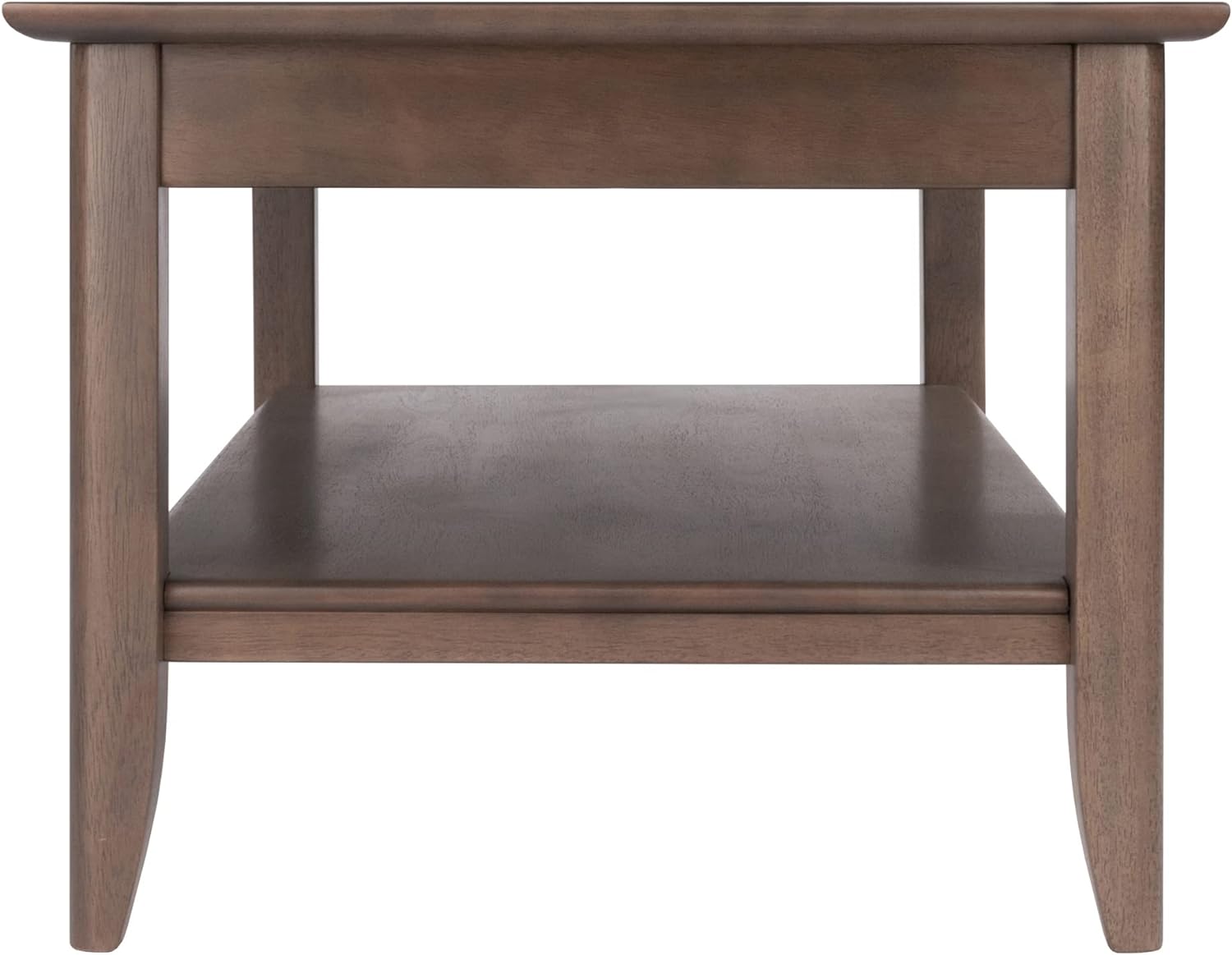 Winsome Wood Santino Coffee Table, 40 W, Oyster Gray