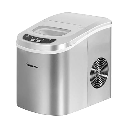 Magic Chef MCIM22SV 27-Pound-Capacity Portable Ice Maker (Silver)