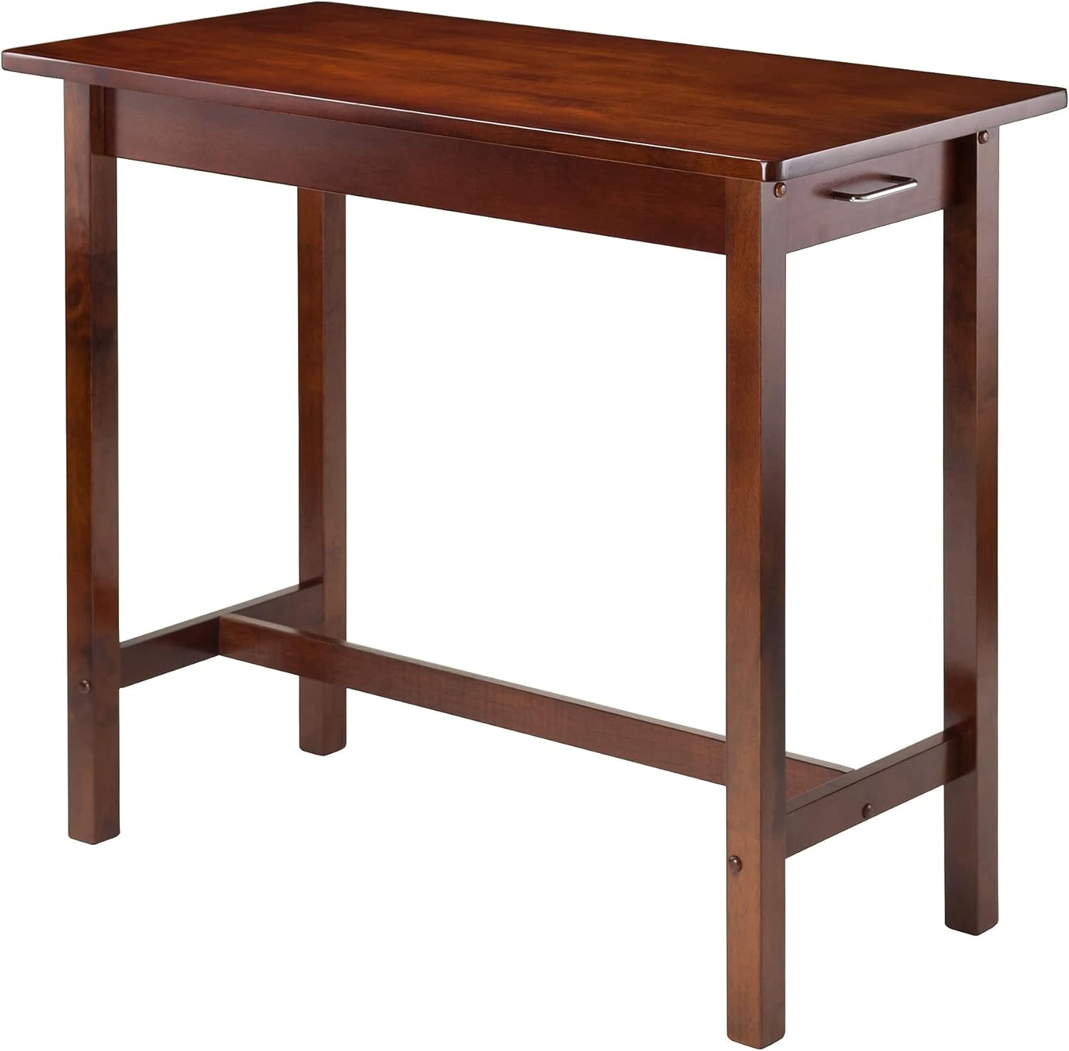 Winsome Wood Kitchen Island Table With 2-Drawers, Antique Walnut (94540)