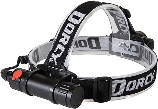 Dorcy 41-2121 1,000-Lumen Pro Water-Resistant Aluminum LED Rechargeable Headlamp