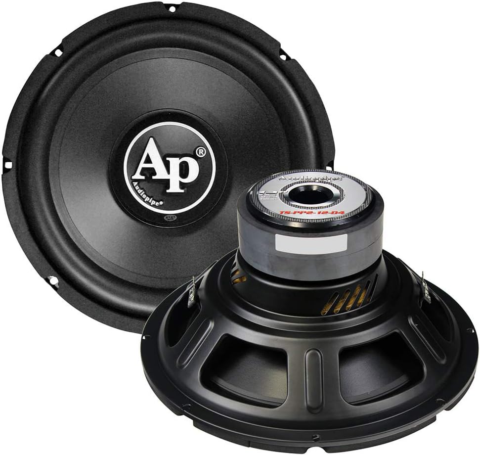 Audiopipe TSPP212D4 12 Woofer 1000w Max Dual 4 Ohm Vc
