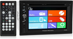 Power Acoustik PD-620HB Double DIN DVD, CD/MP3, FM/AM Car Stereo with Bluetooth Connectivity