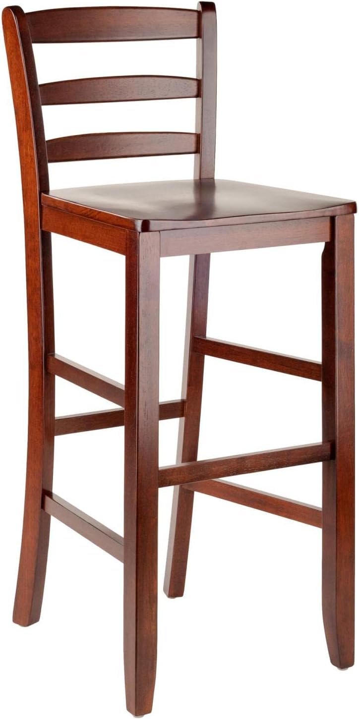 Winsome 29-Inch Bar Ladder Back Stool, Set of 2