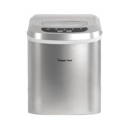 Magic Chef MCIM22SV 27-Pound-Capacity Portable Ice Maker (Silver)