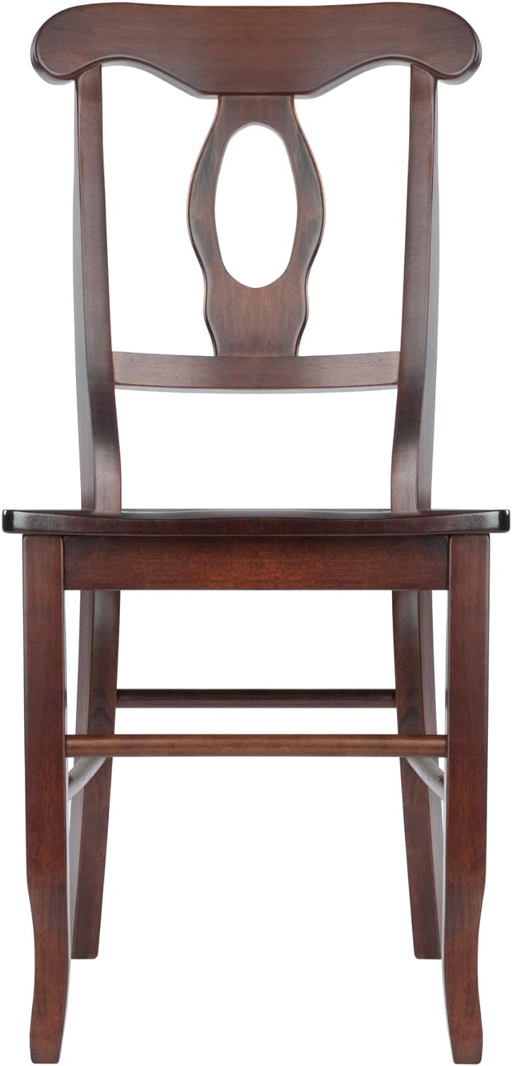 Winsome Renaissance 2-pc Dining Chair Set, Key hole back, Walnut