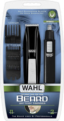 Wahl Cordless Beard Trimmer w/Ear/Nose/Brow Trimmer