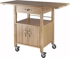 Winsome Wood Drop-Leaf Kitchen Cart