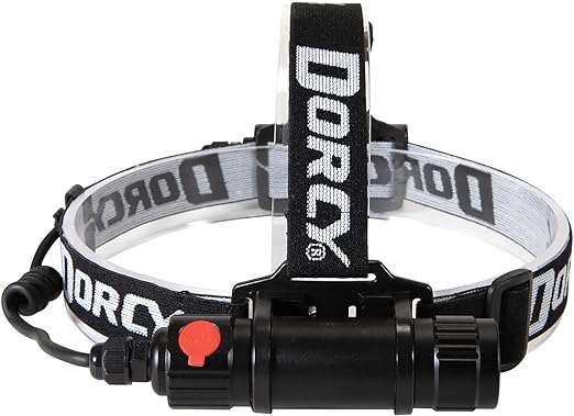 Dorcy 41-2121 1,000-Lumen Pro Water-Resistant Aluminum LED Rechargeable Headlamp