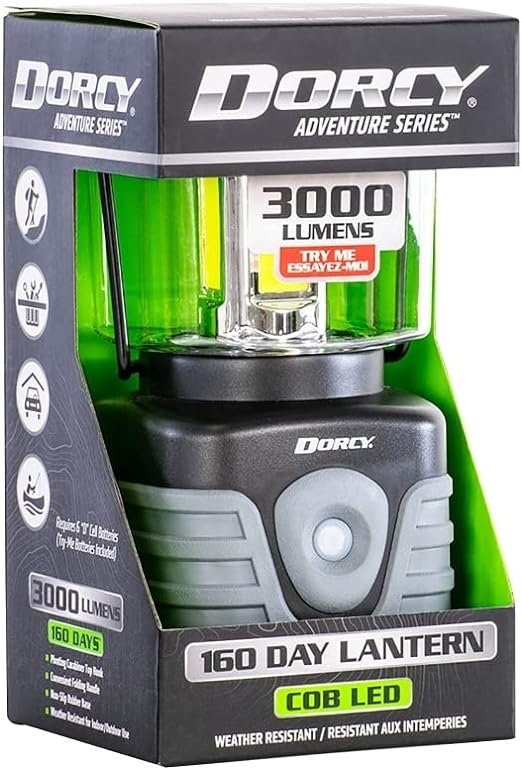 Dorcy 41-3120 Adventure Max 3,000-Lumen Outdoor Lantern