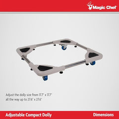 Magic Chef MCSLB04P Adjustable Dolly for Compact Washers