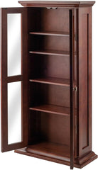 Winsome Wood DVD/CD Cabinet, Antique Walnut (94944)