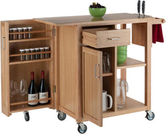 Winsome 89443 Douglas Cart Kitchen, Natural 42.52x18.98x35.35