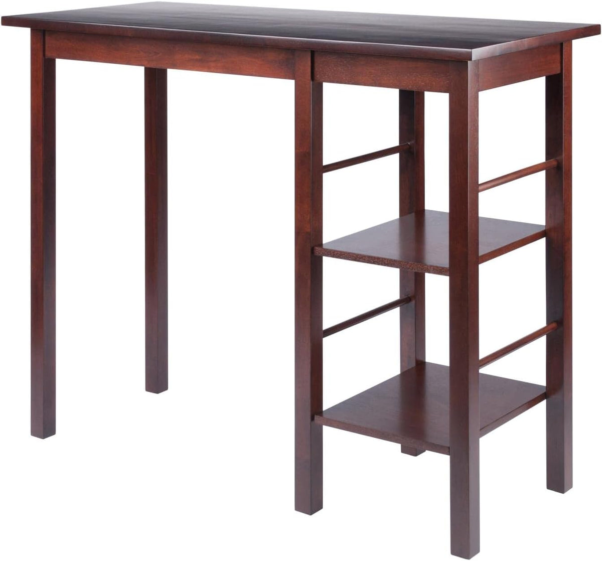 Winsome 94144 Wooden Egan Breakfast Table 2 Side Shelves (94144)