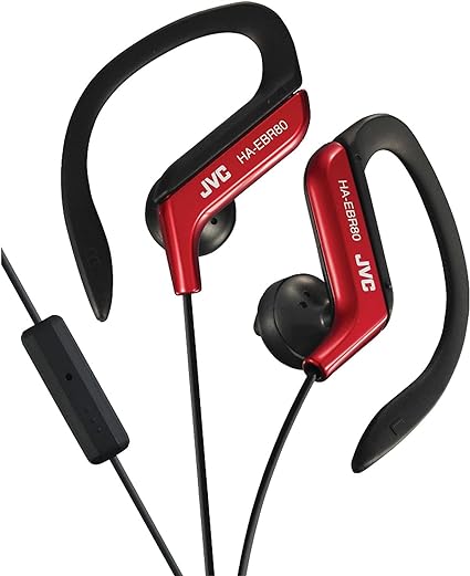 JVC HAEBR80R Sports Clip Headphones (Red)