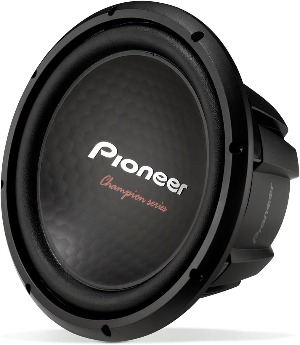 PIONEER TS-A301S4 - Powerful 12-inch Subwoofer, 1600 Watts Peak Power, Single 4 Ohm Voice Coil for a Powerful Bass
