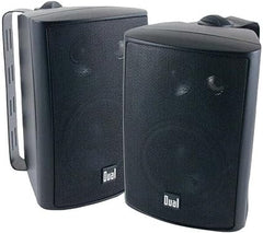 Dual LU47PB 4" 3-Way Indoor/Outdoor Speakers (Black)