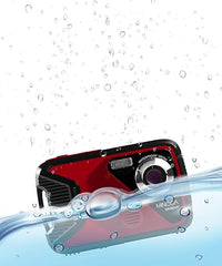 Minolta MN30WP-R MN30WP Waterproof 4x Digital Zoom 21 MP/1080p Digital Camera (Red)