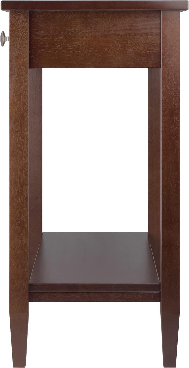 Winsome Richmond 33.98-inch x 29.92-inch x 15.69-inch Wood Console Hall Table Tapered Leg, Brown (94136)