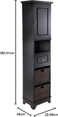 Winsome cabinets Wyatt Storage/Organization, Black