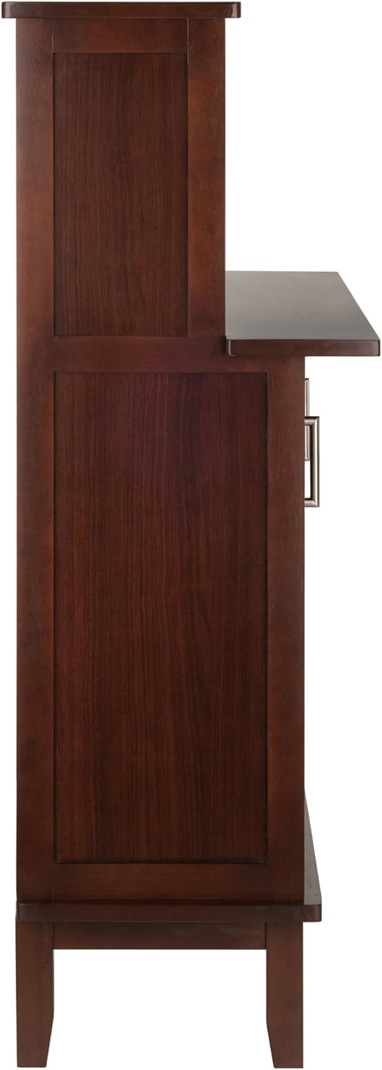 Winsome Beynac Bar Cappuccino Wine Cabinet