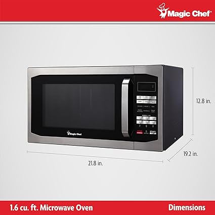 Magic Chef MCM1611ST 1.6 Cubic-ft Countertop Microwave (Stainless Steel)
